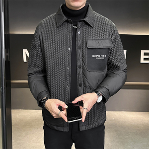 冬季男士轻薄款衬衫领羽绒服外套 D248-YR8286-P220图片