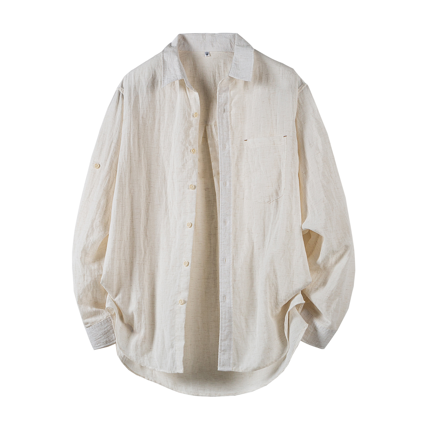 春季上新棉麻长袖衬衫外套MS40-P85，男装衬衫，电商D248