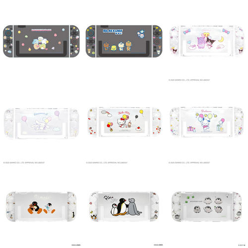 ALLONE角落生物轻松熊企鹅家族 酷洛米大耳狗Switch透明保护壳