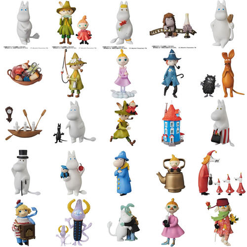 日本MEDICOM TOY UDF系列姆明Moomin手办 歌妮 小美 史力奇 树精