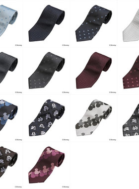 日本BRICK HOUSE迪士尼米老鼠 米奇Mickey商务领带Tokyo Shirts