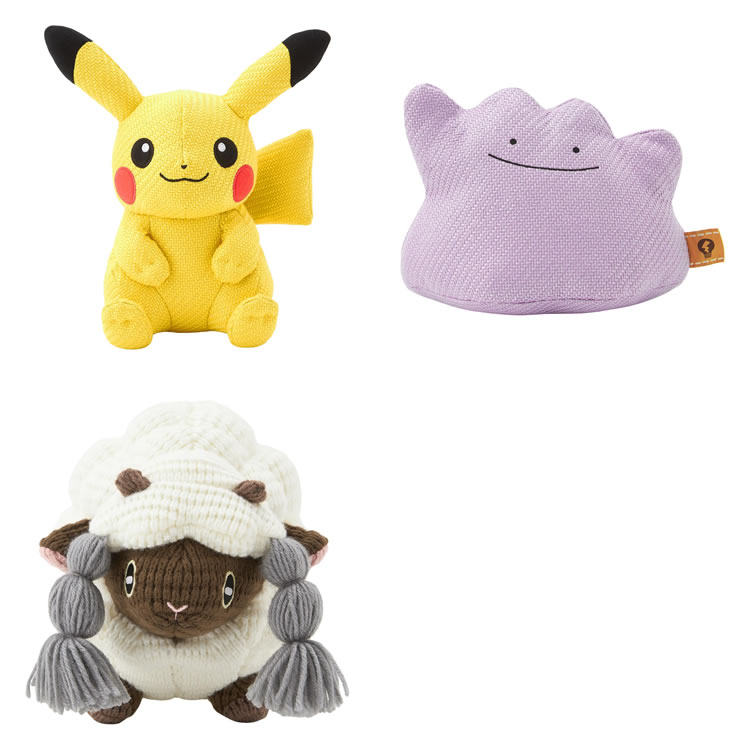 日版宝可梦中心棉线球皮卡丘百变怪毛辫羊毛绒 毛线