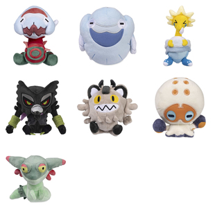 再版 美版宝可梦Dolls系列鳃鱼龙 雷鸟海兽萨戮德多龙梅西亚毛绒