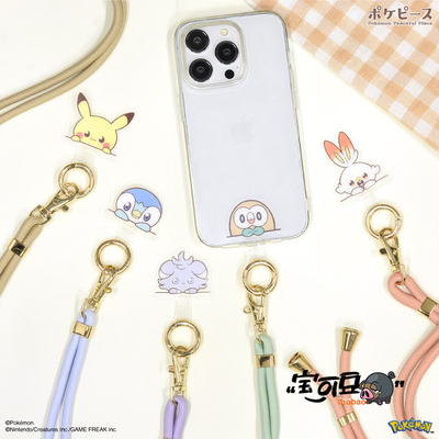 gourmandise宝可梦PokePeace系列皮卡丘波加曼妙喵木木枭手机挂绳