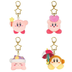 三英贸易星之卡比Kirby毛绒挂件 星星神杖 盟友之心 阳伞瓦豆鲁迪