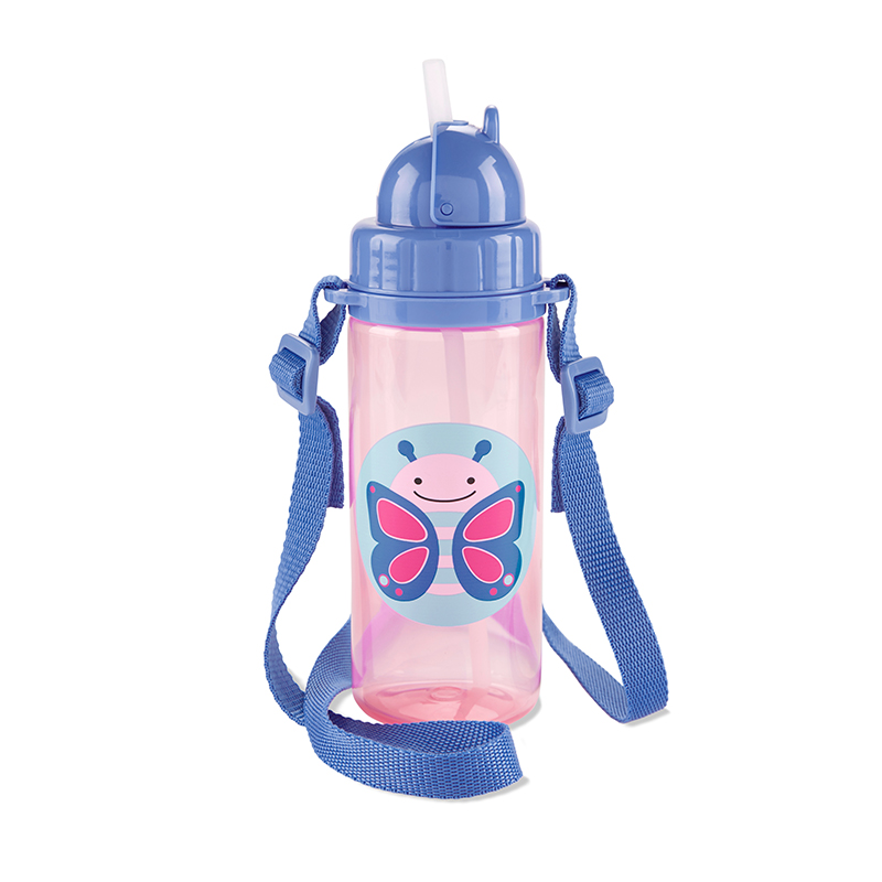 skiphop塑料防摔学饮防漏水壶