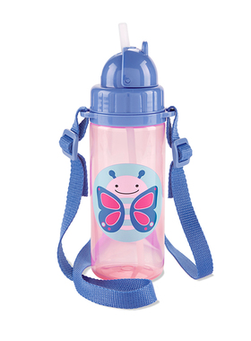 美国skiphop儿童吸管杯 婴儿防摔学饮杯宝宝水杯防漏水壶幼儿园
