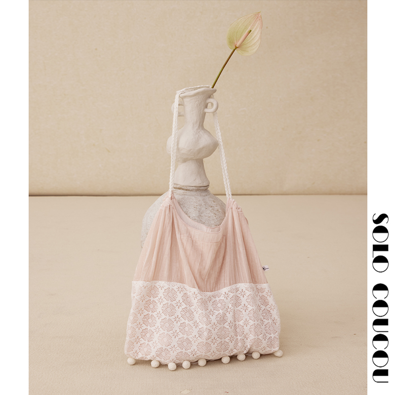 浪漫环保包丝绒蕾丝法式复古