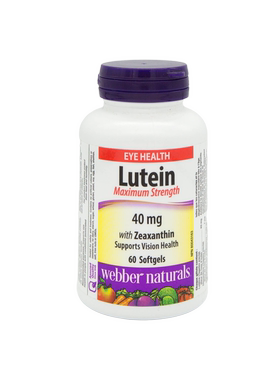 加拿大原装Webber伟博高含量叶黄素Lutein 胶囊40mg 60粒