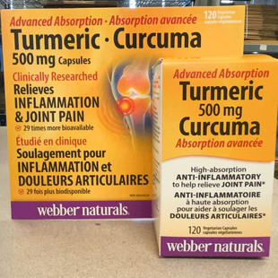 加拿大原装Webber TURMERIC伟博姜黄素500mg 120粒