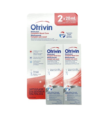 加拿大原装Otrivin欧太林三合一鼻腔喷雾 20mlx2