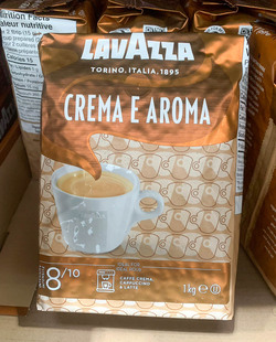 加拿大代购LAVAZZA乐维萨CREMA E AROMA香浓中度烘焙咖啡豆1KG