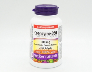 加拿大原装Webber伟博辅酶Q10软胶囊100mg 60粒保护心脏