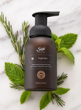 加拿大原装SAJE莎爵TINGLE MINT薄荷精油泡沫洗手液