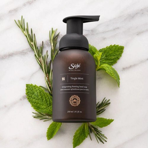 加拿大原装SAJE莎爵TINGLE MINT薄荷精油泡沫洗手液