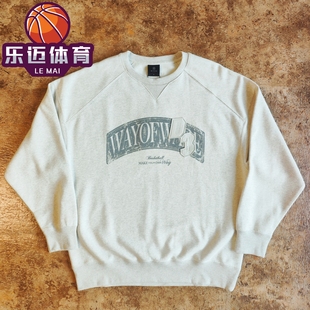 李宁男韦德系列WADE加绒保暖圆领套头无帽卫衣AWDU003