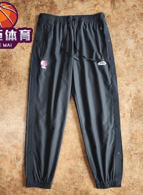 李宁CBA专业系列篮球速干宽松束脚收口全扣运动长裤AYKU063-1