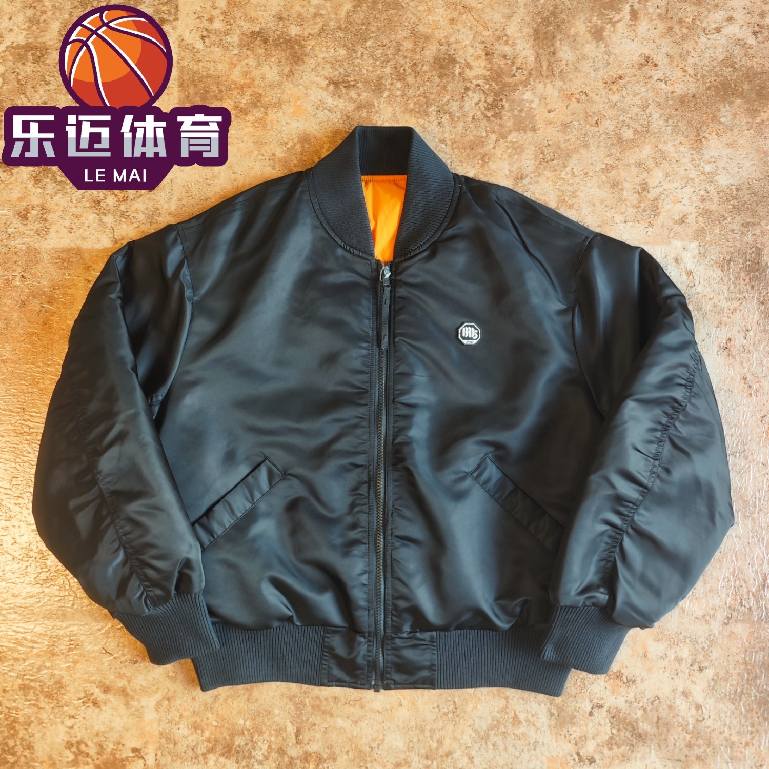 李宁反伍宽松保暖两面棉夹克外套