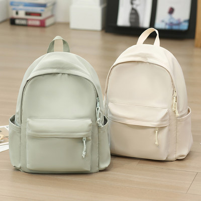 大容量纯色新款双肩包通勤