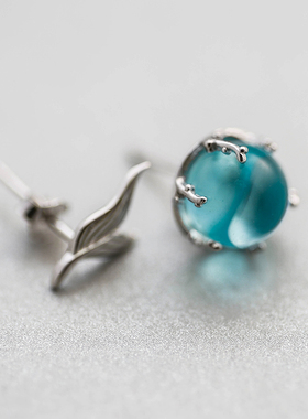 水晶鱼925纯银项链女水晶