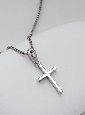 迷你秀气十字吊坠925银女款
