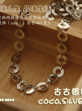 925纯银闪亮ol风项链个性百搭