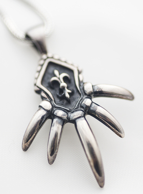 925纯银爪子休闲风吊坠