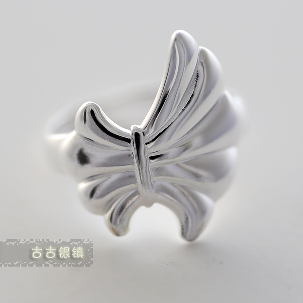 水之花戒指990足银纯银不指环