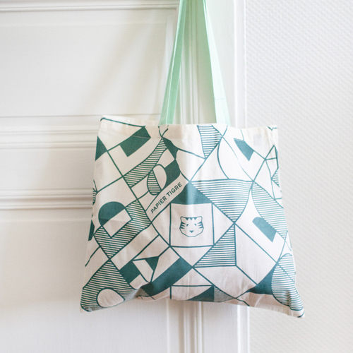 法国PAPIER TIGRE TOTEBAG 麻布袋 手提袋 托特包