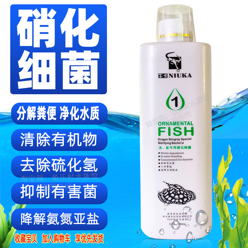 硝化细菌龙鱼魟鱼专用维他命益生菌鱼缸海水海缸锦鲤鱼罗汉鱼池用