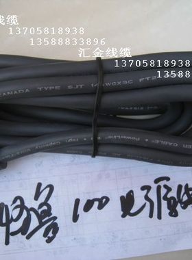 怪兽PowerLine100高品质发烧电源线美标线带头无尾3*2.平45度插頭