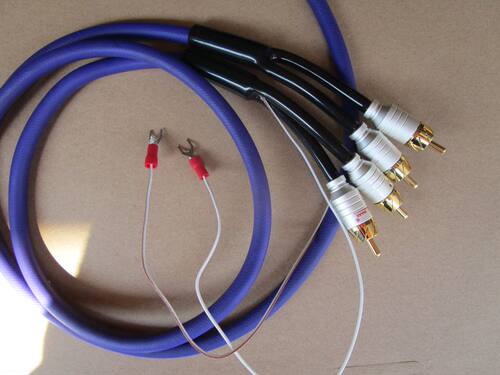 怪兽镀银发烧音频线连花黑膠唱機