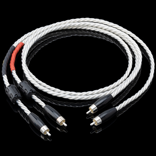 瑞士Reference金银合金hifi发烧双莲花音频线RCA信号线CABLE{定制