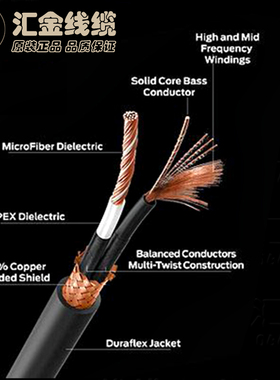 比美国怪兽 pro1000 还好的线 Acoustic 原声线三频独立传输线.