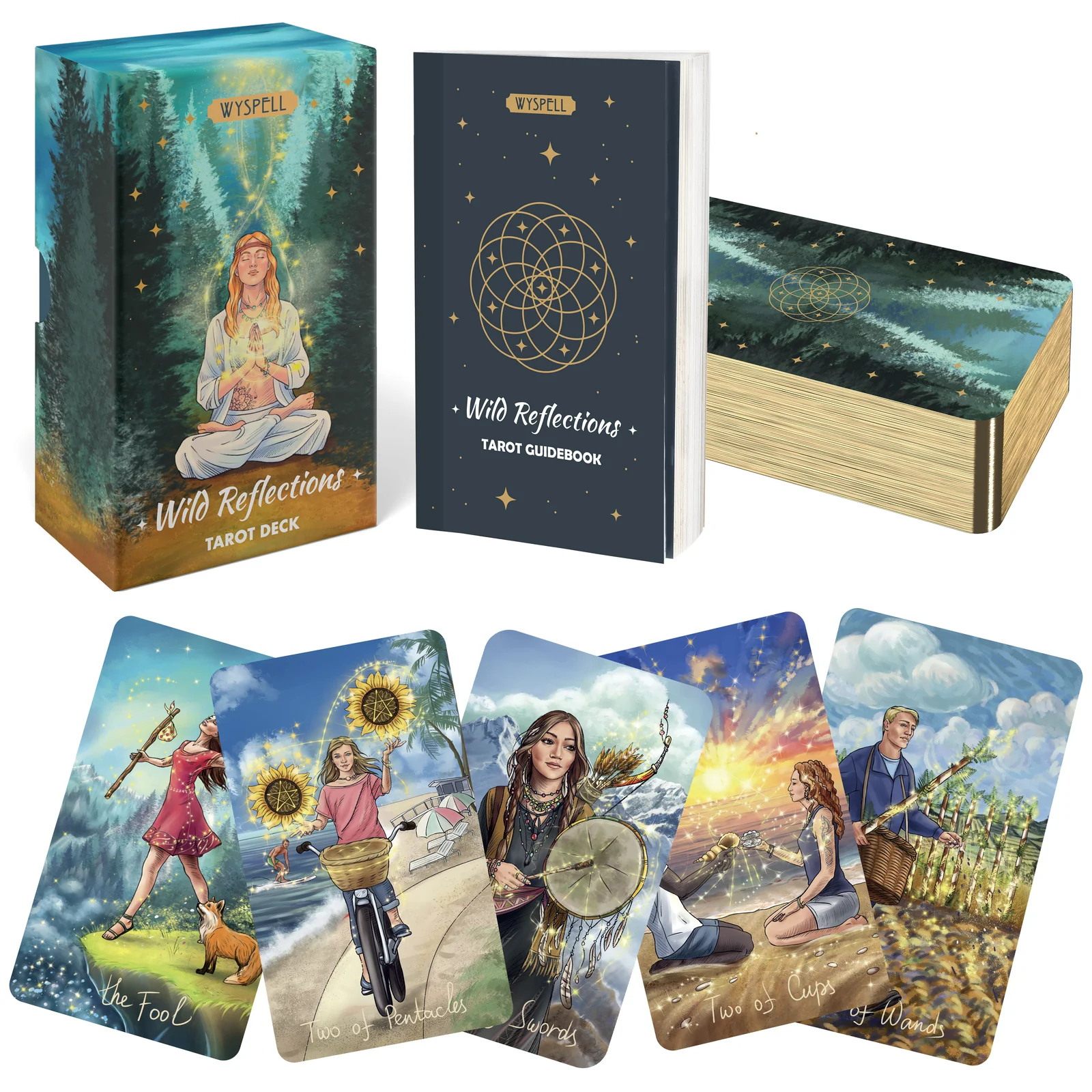 正版进口狂野回响塔罗牌韦特系桌游罗牌塔Wild Reflections Tarot