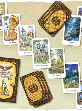 正版进口小熊维尼塔罗牌韦特系罗牌塔高颜值可爱风tarot