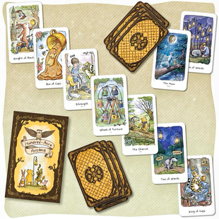 正版进口小熊维尼塔罗牌韦特系罗牌塔高颜值可爱风tarot