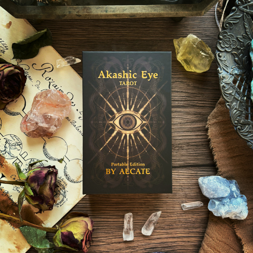 正版a卡西眼塔罗牌便携版6.3*10.8cm原创设计罗牌塔t高颜值tarot
