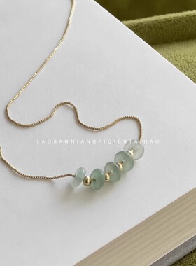 2024新款天然石简约气质锁骨链