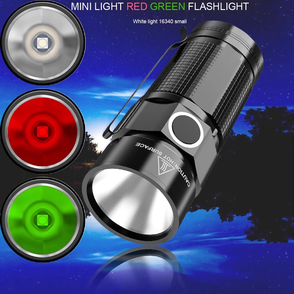 led强光便携式户外应急照明手电筒 小型充电迷你夜间作业探照灯具