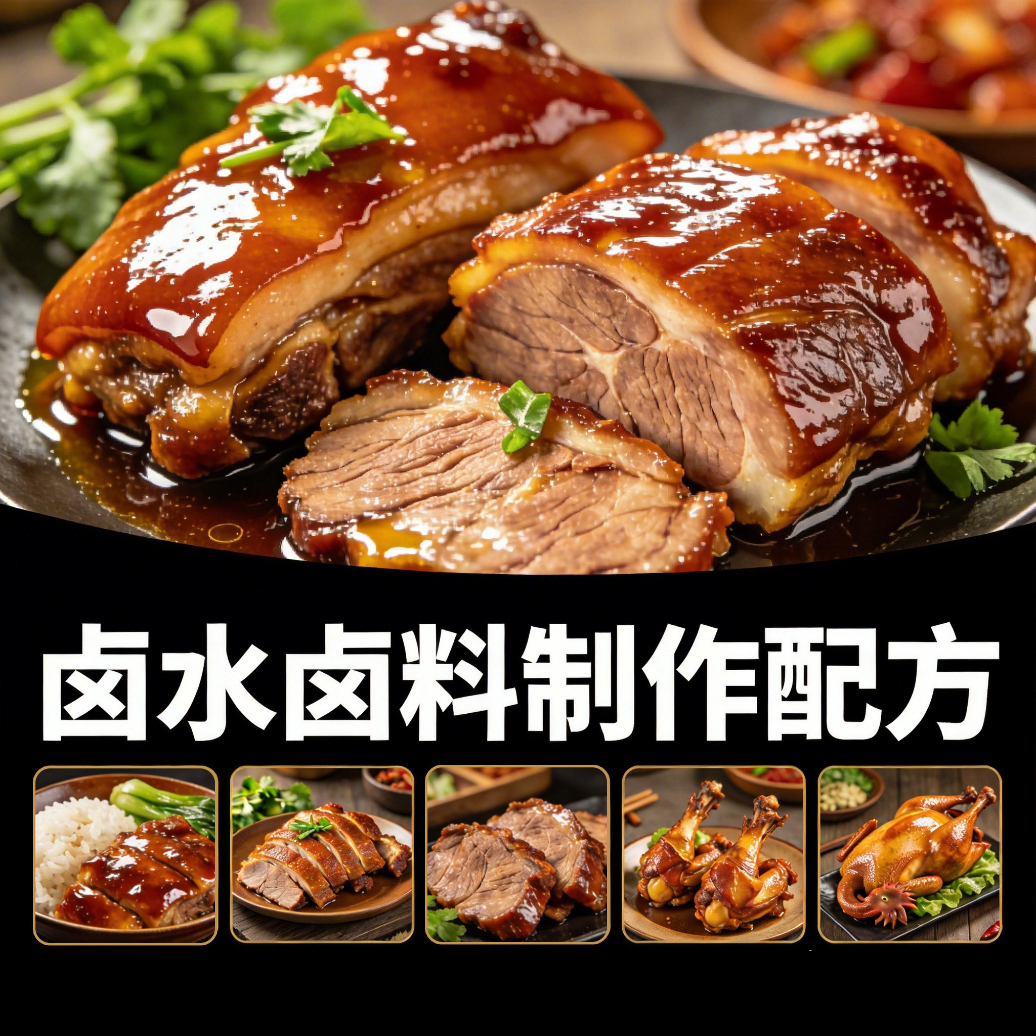 卤水卤料制作配方大全熟食卤肉料包秘制卤味技术工艺配方电子教程