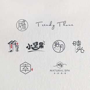 专业lg设计餐饮店形象背景墙设计 LOGO定制文字商标设计满意为止