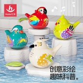 彩绘水鸟儿童口哨玩具宝宝吹响乐器嗽叭口琴儿童便携挂绳鸟哨
