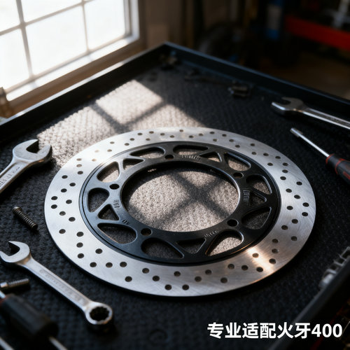火牙400摩托车碟刹盘配件ABS刹车片新世纪XSJ400-3感应制动刹车盘