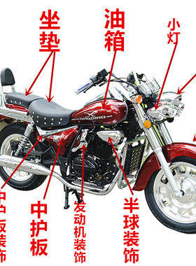 喜力风暴太子XL200-2s摩托车外壳