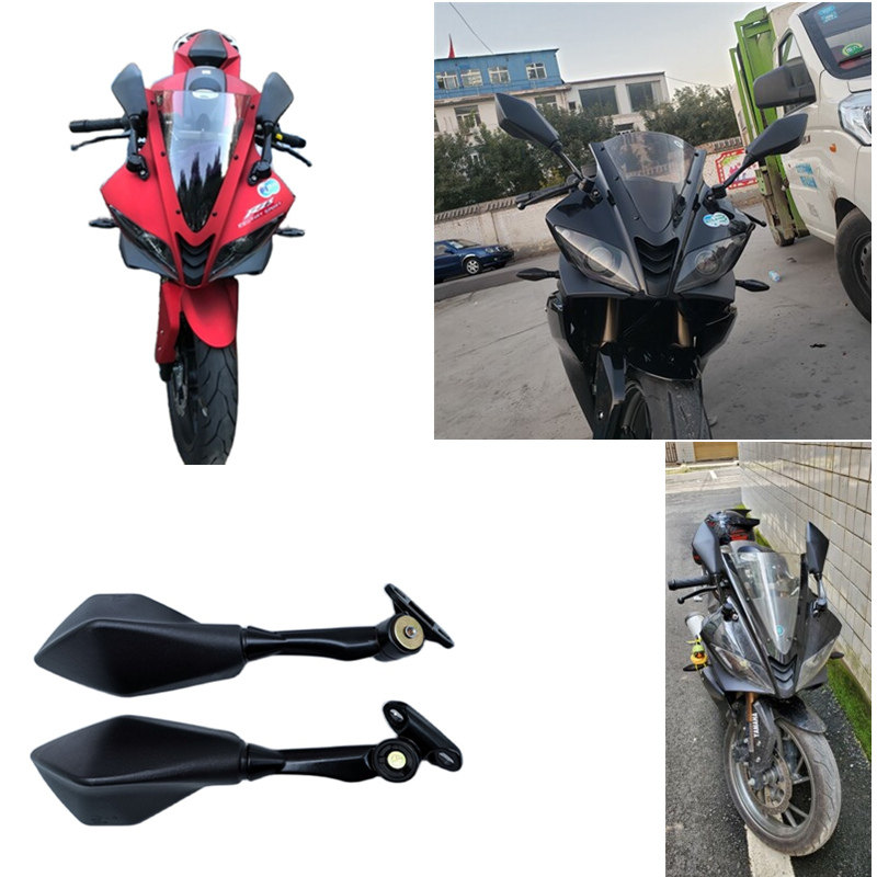 摩托车后视镜改装飞鹰R25折叠反光镜配件倒车镜地平线国四V6镜子