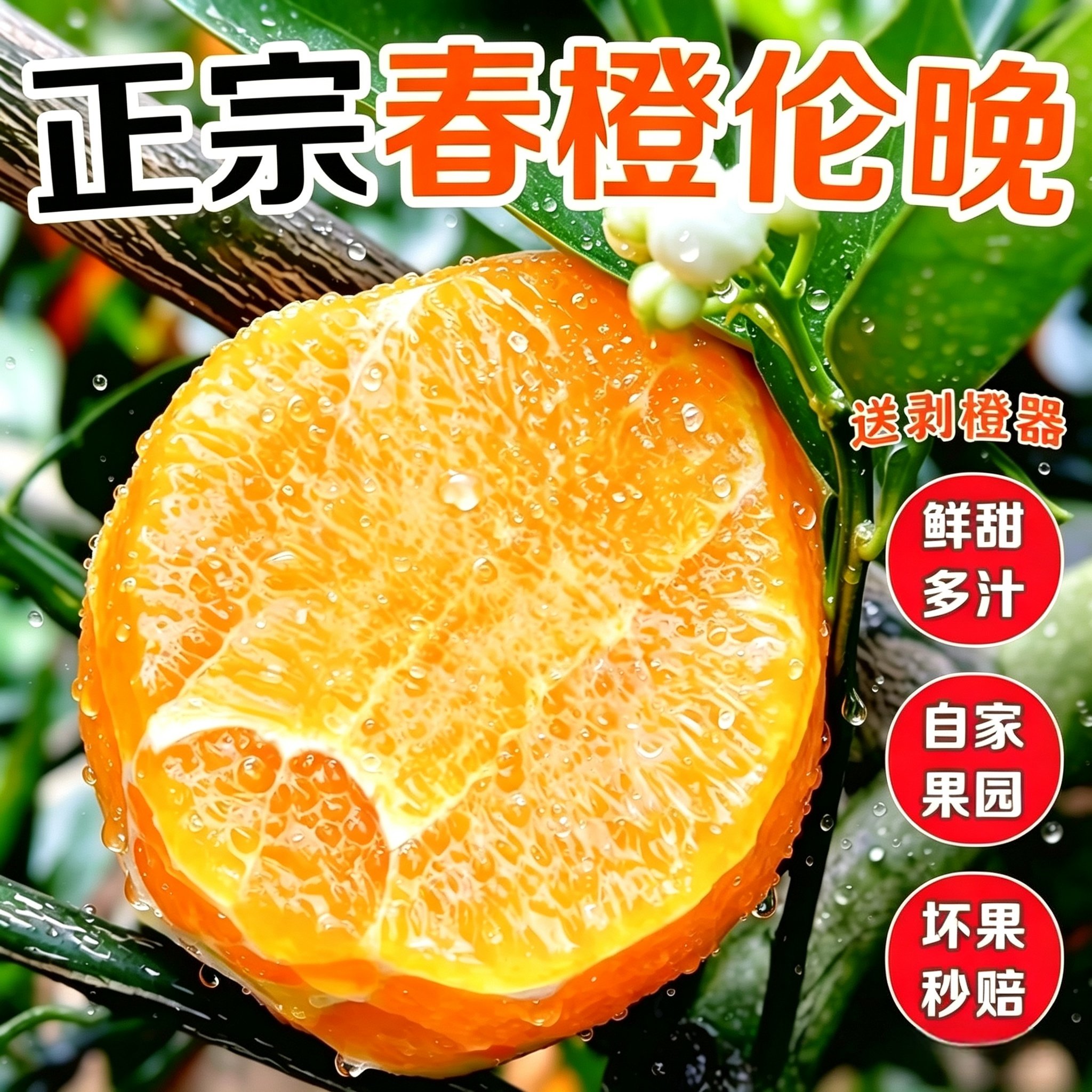 伦晚春橙秭归现摘新鲜水果甜橙正宗湖北脐橙赣整箱南10斤大伦晚橙