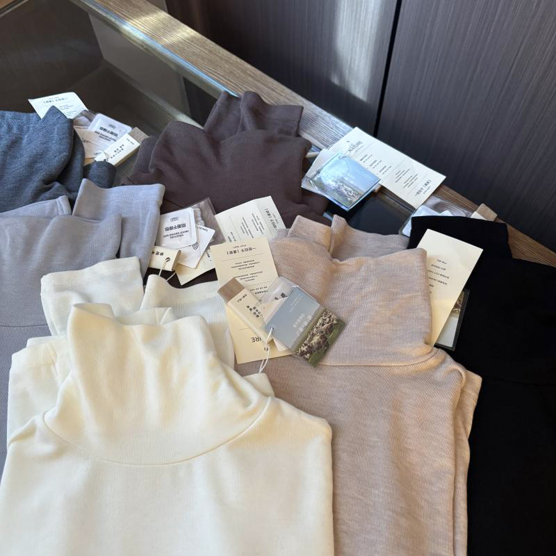 十三行高货！2025秋冬新款韩系极简高领山羊绒巨舒服糯软打底衫女