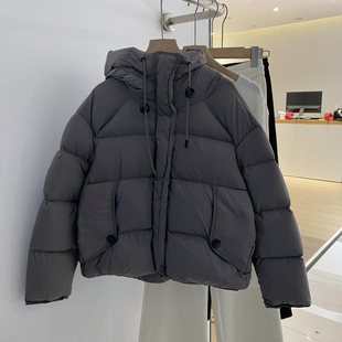 韩系小众！2025冬季新款时尚百搭休闲白鸭绒设计保暖羽绒服外套女