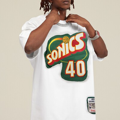 肖恩坎普新款美式复古做旧篮球短袖T恤男女宽松休闲百搭情侣上衣